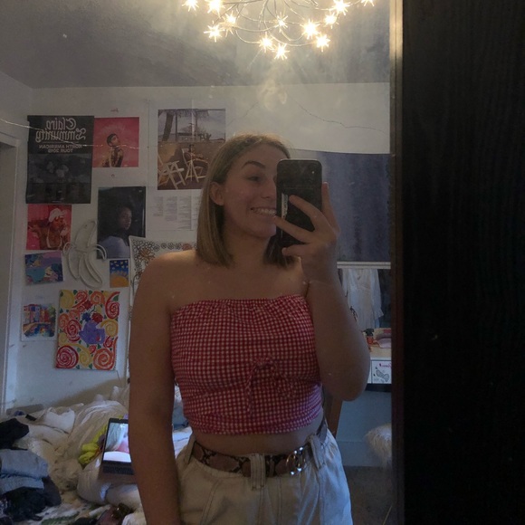 brandy melville europe picnic tube top - Picture 2 of 2